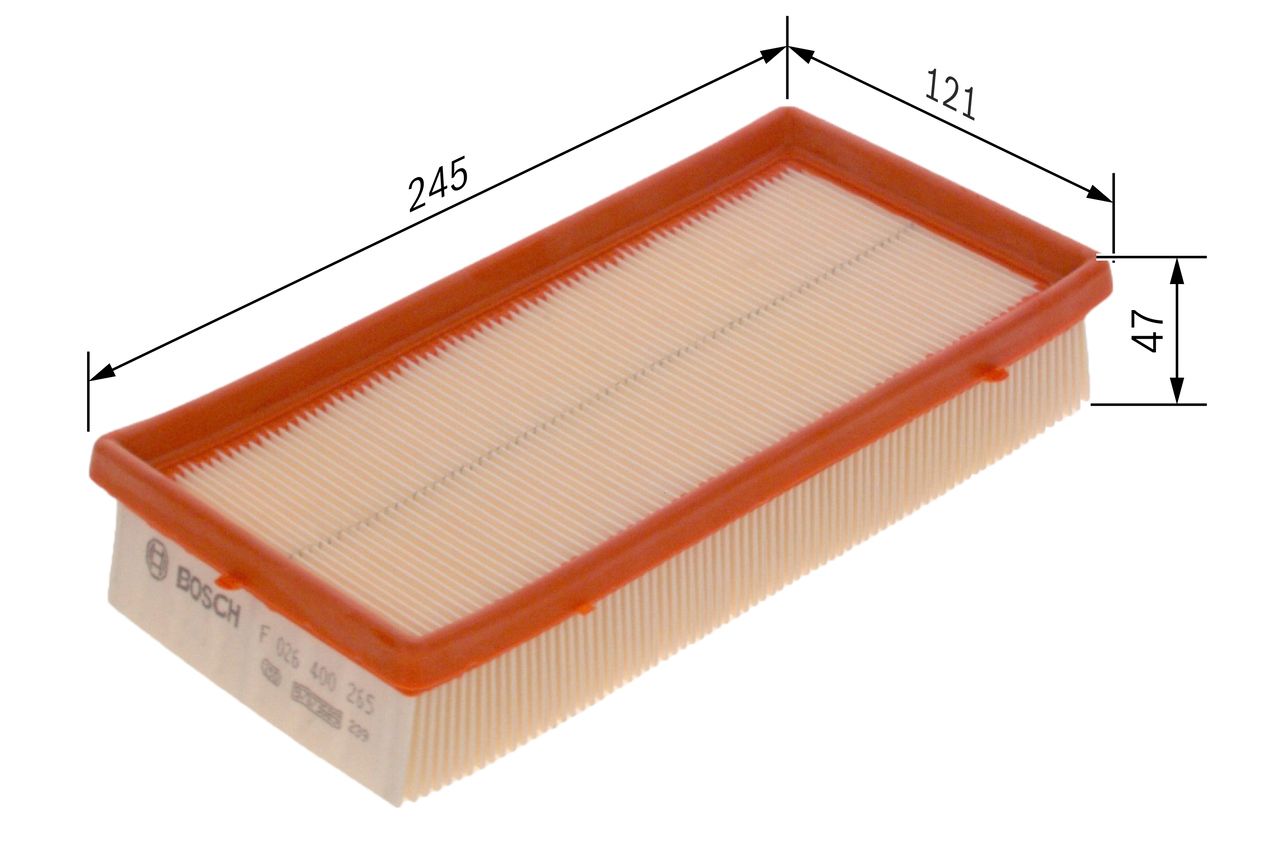 BOSCH F 026 400 265 - Luftfilter