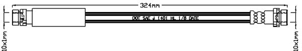 JBH1086 JURATEK fékcső
