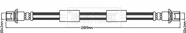 BBH8622 BORG & BECK fékcső