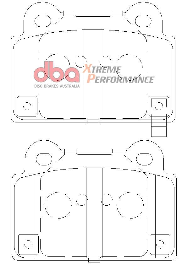 DBA XP PERFORMANCE BRAKE PADS [ Mitsubishi Evo 10 R ] - TecDoc Only