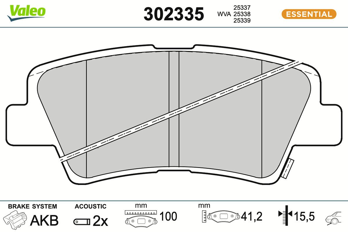 Bremsbelagsatz, Scheibenbremse