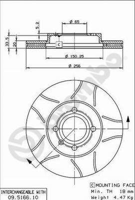 Brake Disc 09.5166.75