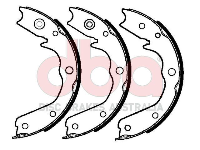 Street Series Brake Shoes [Holden Parking Brake 210mm] - TecDoc Only