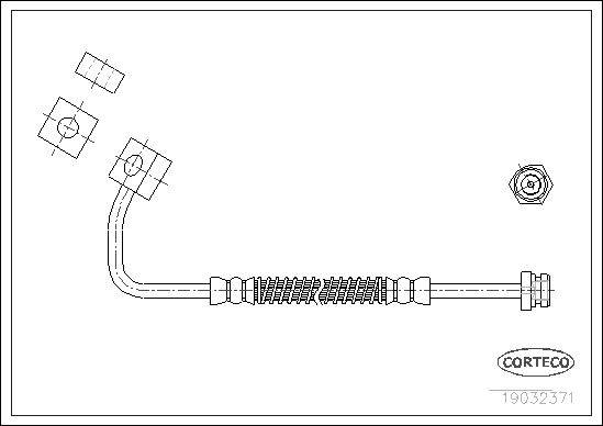 FLEXIBLE DE FREIN KIA RETONA, SP  0705