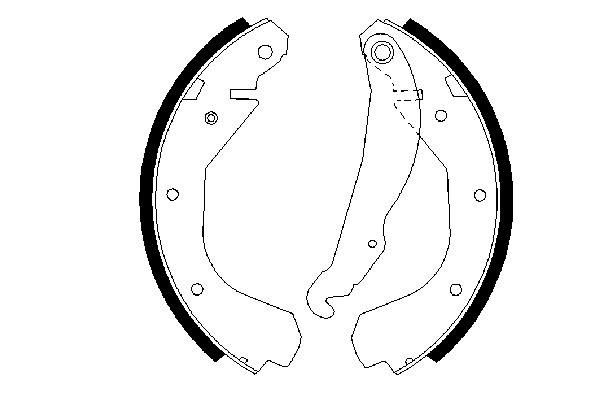 Brake Shoe Set 0 986 487 199