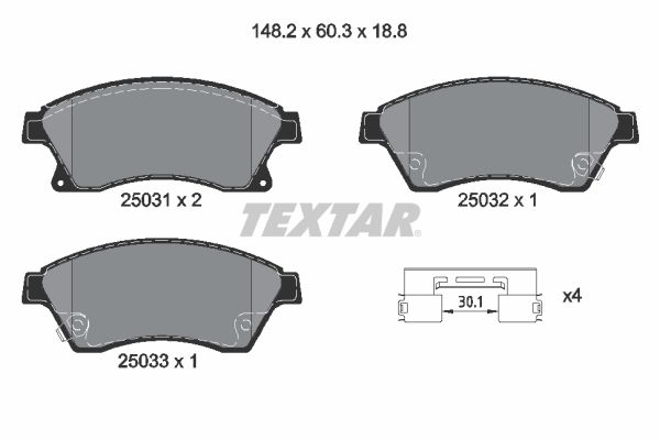 Brake Pad Set, disc brake 2503181