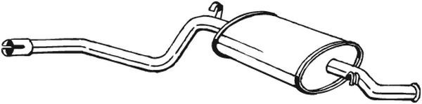 280-327 BOSAL hátsó hangtompító