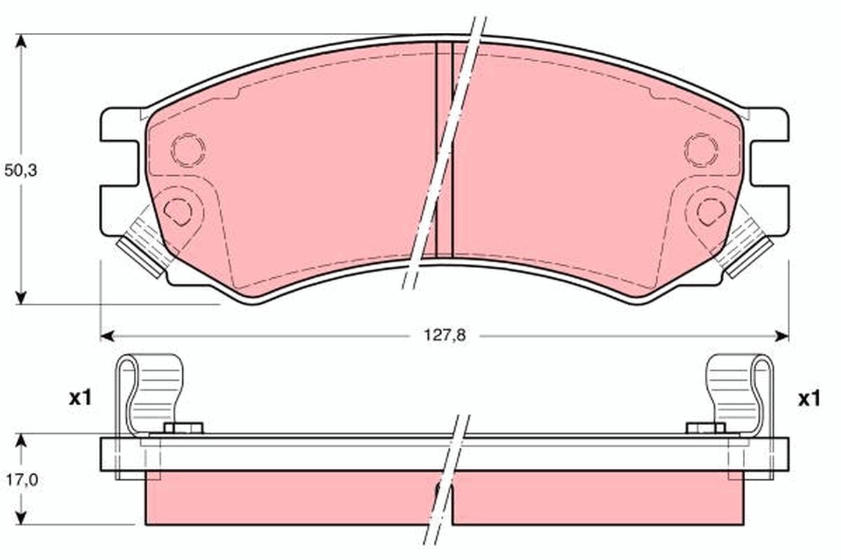 TRW DISC BRAKE PADS - TecDoc Only