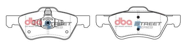 DBA SS STREET SERIES BRAKE PADS [ Ford Escape & Mazda Tribute 2007-2014 F ] - TecDoc Only