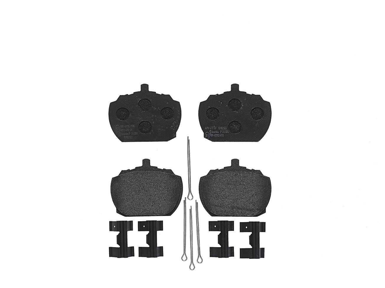 BREMBO P 24 004 - Bremsbelagsatz, Scheibenbremse PRIME LINE