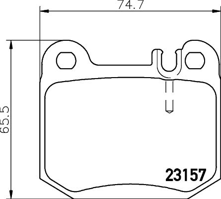 Brake Pad Set, disc brake 8DB 355 008-831