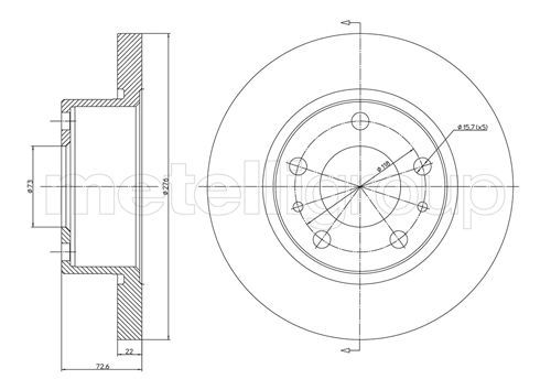 Brake Disc 23-0570