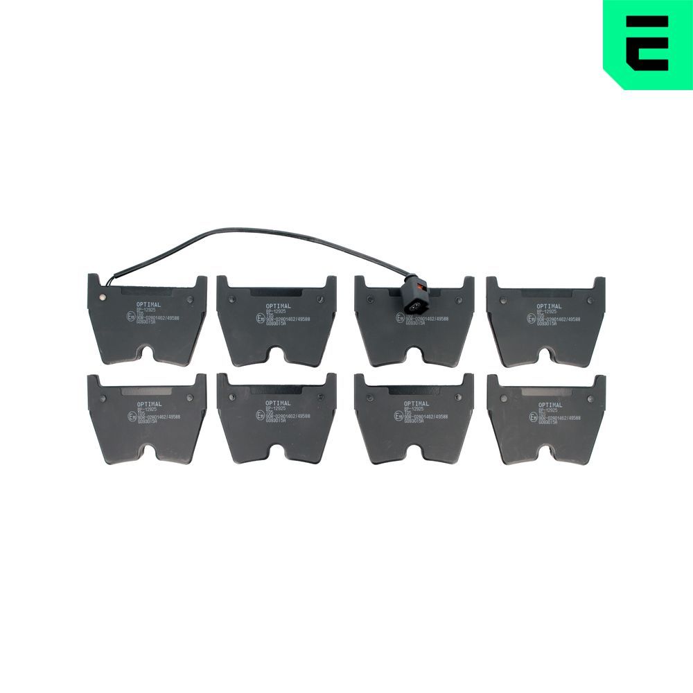 OPTIMAL BP-12925 - Bremsbelagsatz, Scheibenbremse