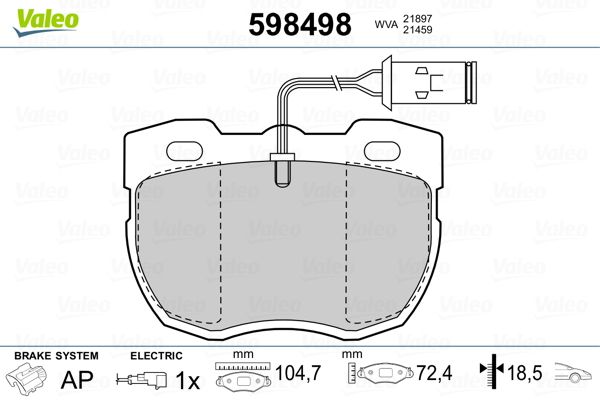 PLAQ FREIN LAND DISCOVERY I, II, RA  9900