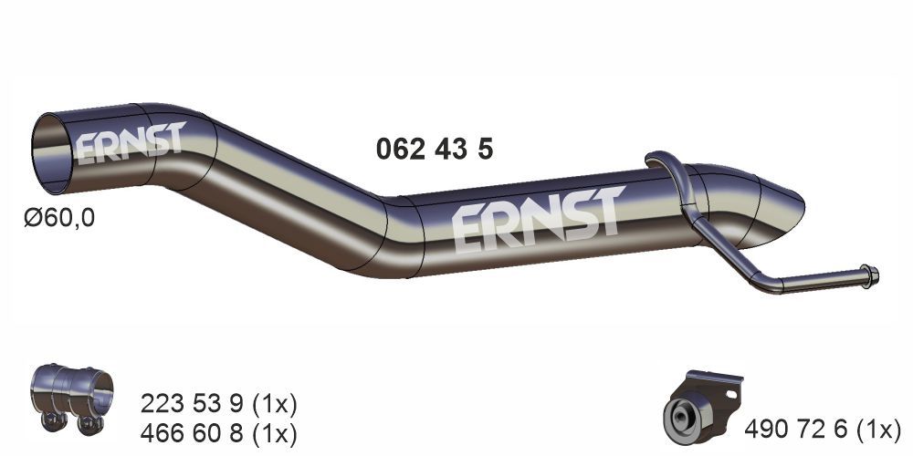 ERNST 062435 - Abgasrohr
