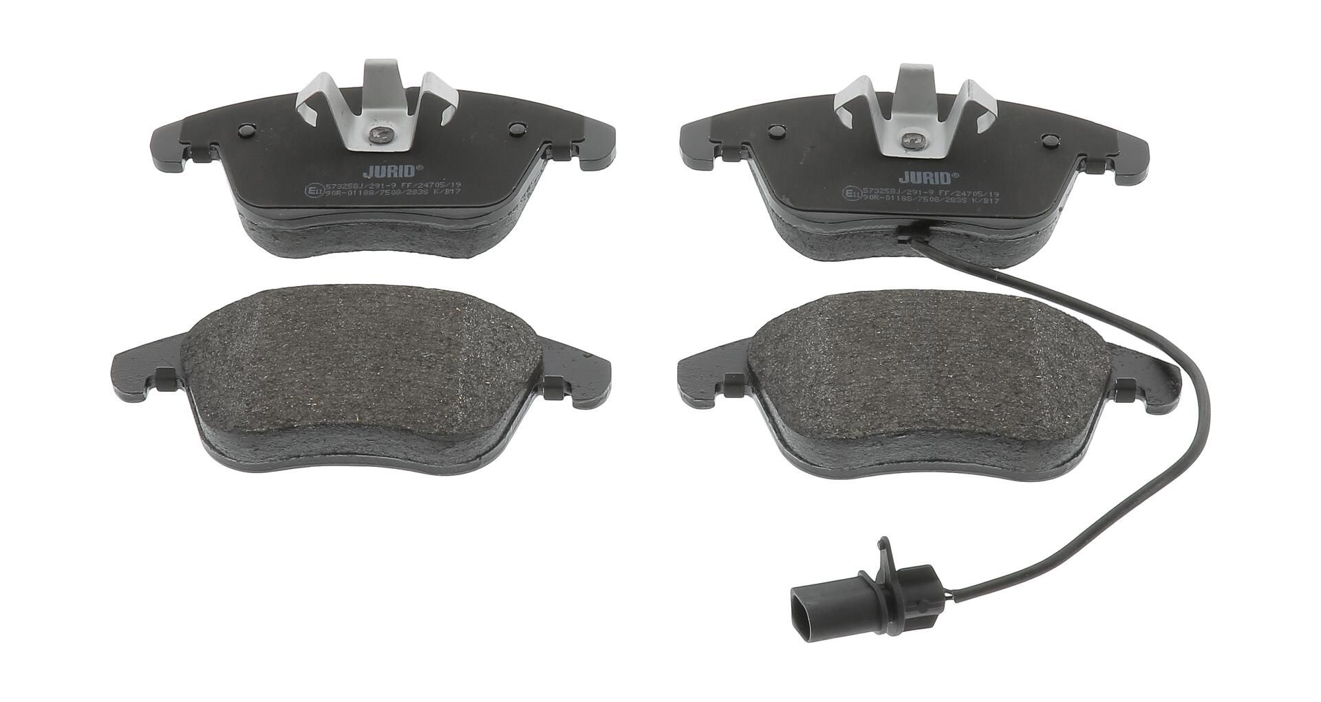 Bremsbelagsatz, Scheibenbremse