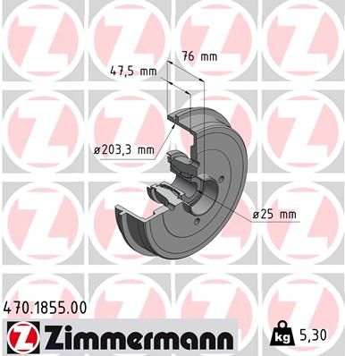 Brake Drum 470.1855.00