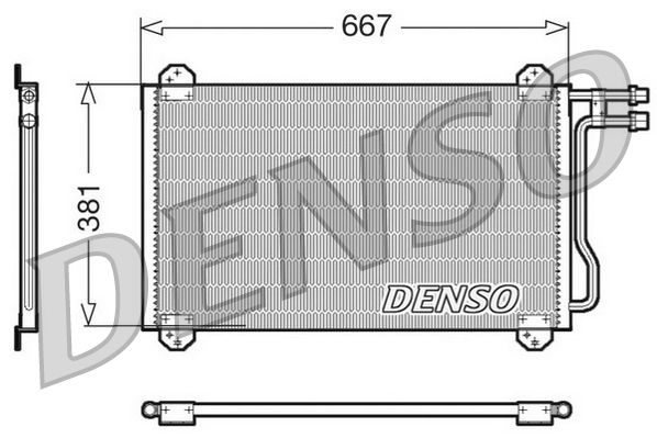 DENSO DCN17055 - Kondensator, Klimaanlage