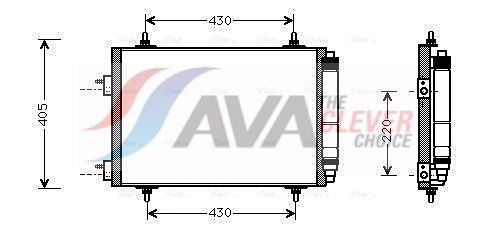 PEA5209D AVA QUALITY COOLING ** CLEVER FIT ** kondenzátor, klíma