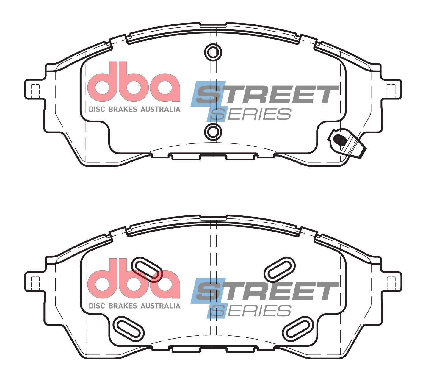DBA SS STREET SERIES BRAKE PADS  [ Ford Everest 2015-2023, RAPTOR, RANGER / VW AMAROK 3.0L V6 2022 - ON   F - TecDoc Only