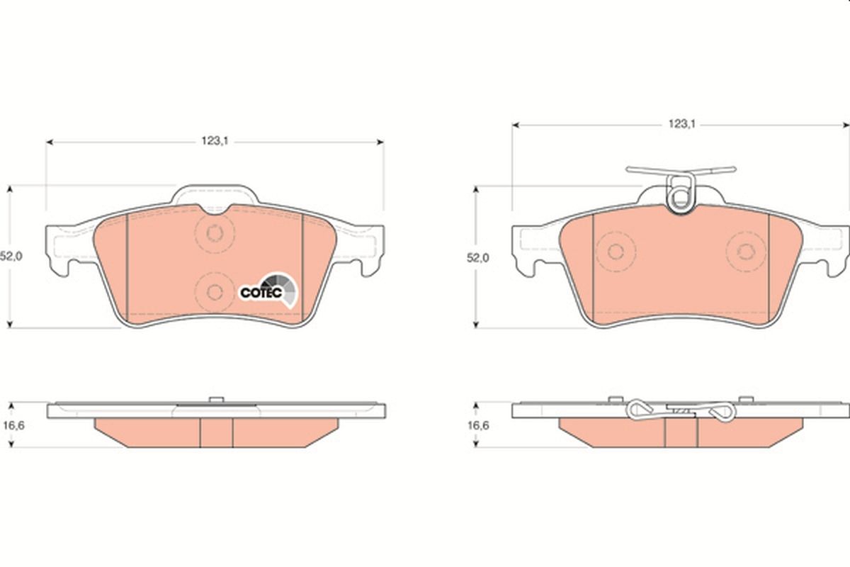 Brake Pad Set, disc brake GDB1621