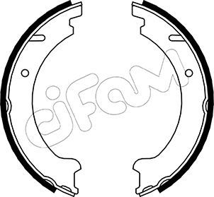 Brake Shoe Set, parking brake 153-478