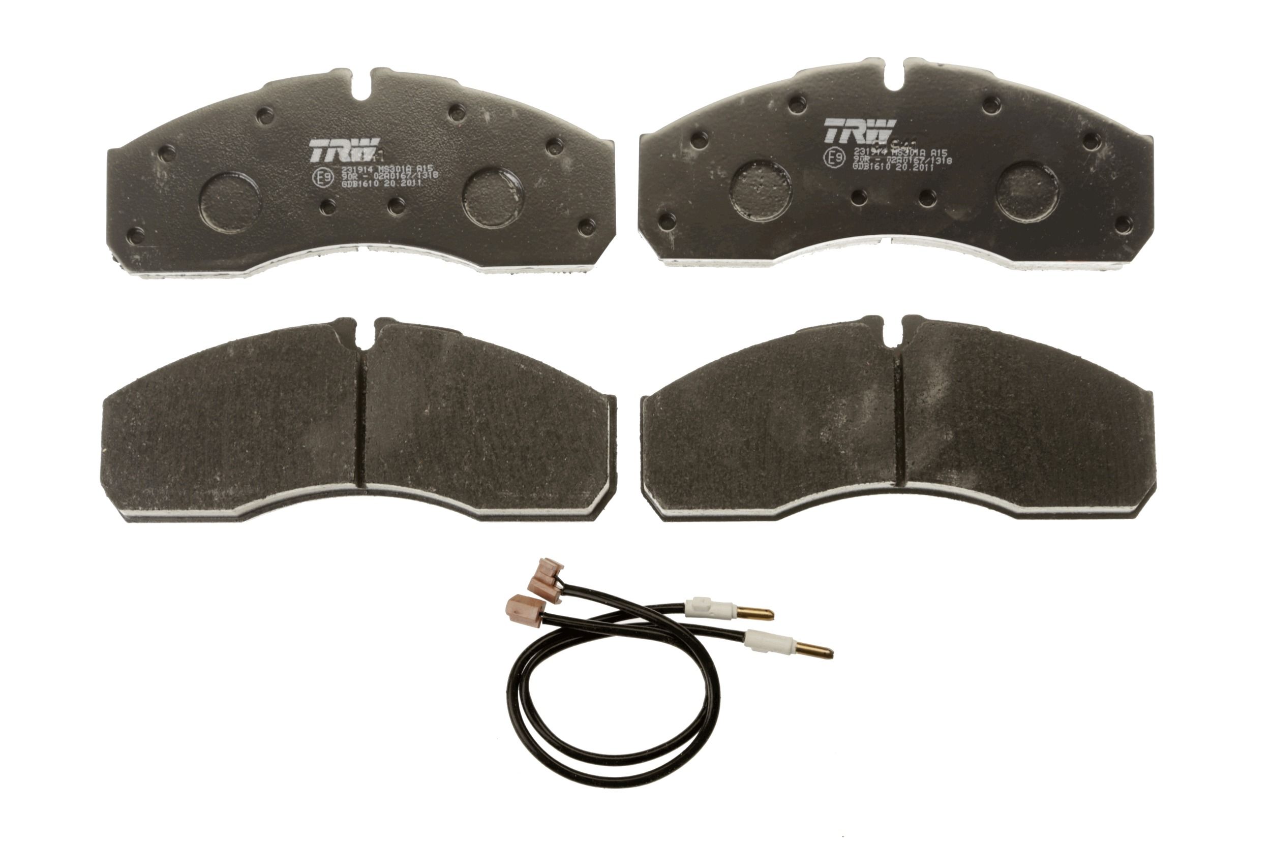 TRW DISC BRAKE PADS - TecDoc 2