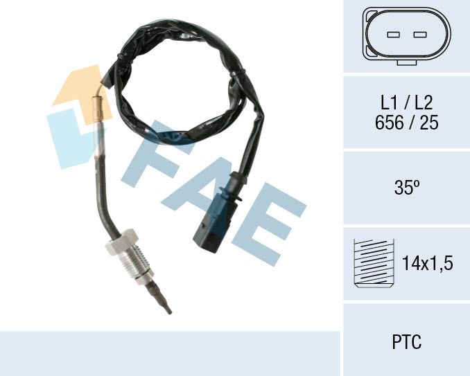 Sensor, exhaust gas temperature 68001