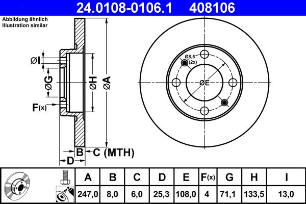 Brake Disc 24.0108-0106.1