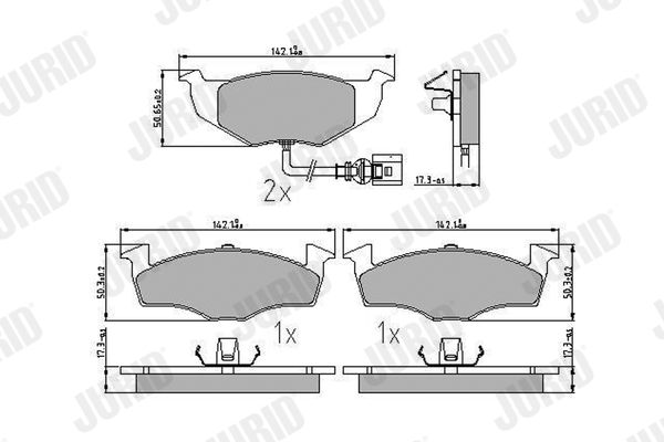 Brake Pad Set, disc brake 573111J