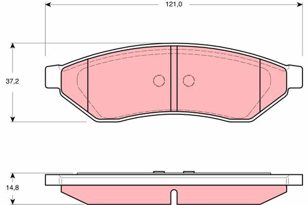 Brake Pad Set, disc brake GDB3346