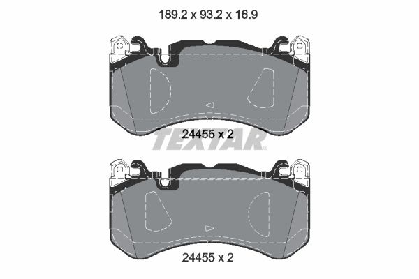 Brake Pad Set, disc brake 2445503