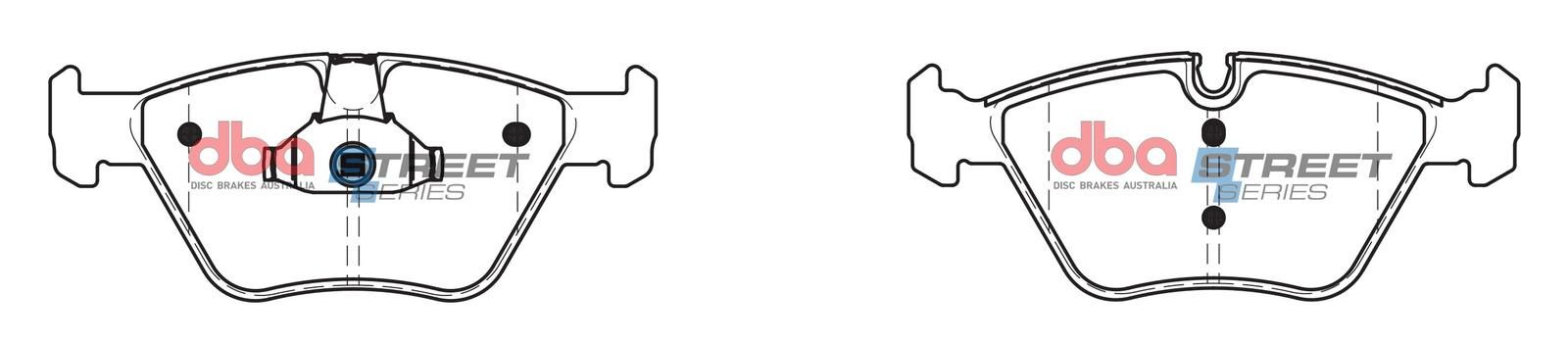 DBA SS STREET SERIES BRAKE PADS [ BMW & MG 1999-2014 F ] (Wear Sensor DBAWS1000, DBAWS1029 ) - TecDoc Only