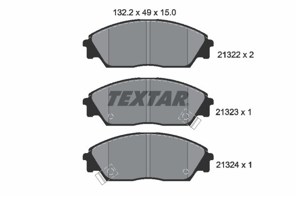 Brake Pad Set, disc brake 2132201