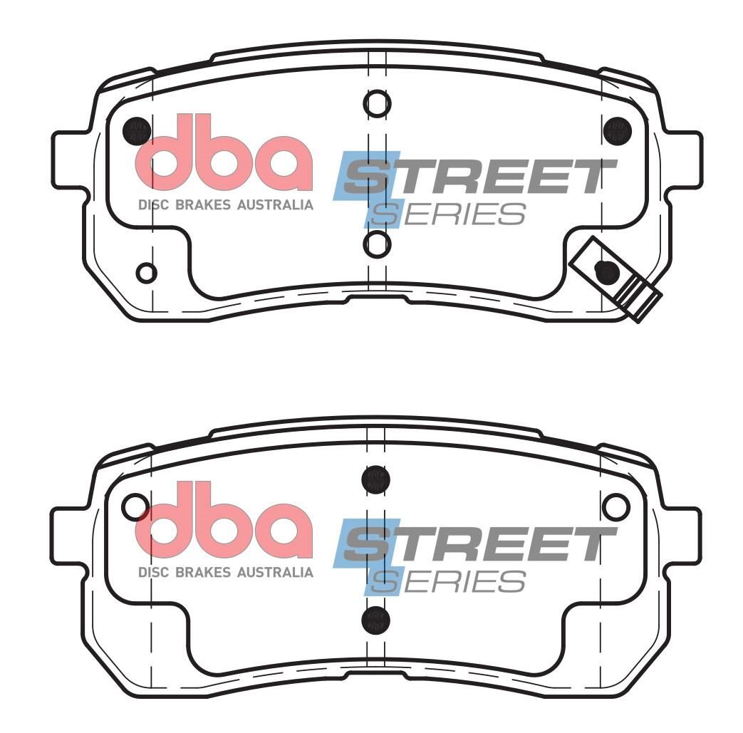 DBA SS STREET SERIES BRAKE PADS [ Hyundai & Kia 2006-2014 F ] - TecDoc Only