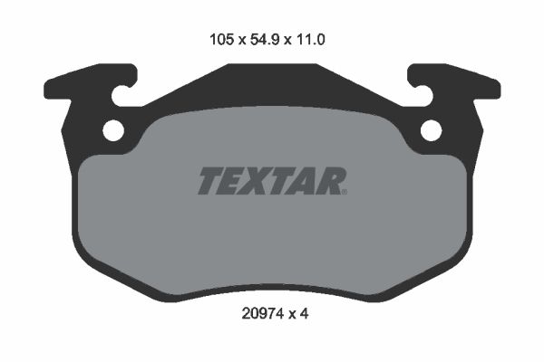 Brake Pad Set, disc brake 2097401