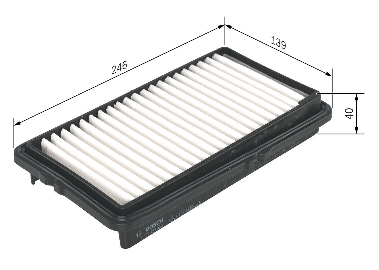 BOSCH 1 457 433 950 - Luftfilter