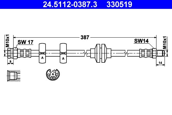 Brake Hose 24.5112-0387.3