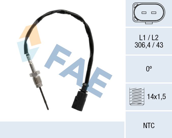 Sensor, Abgastemperatur