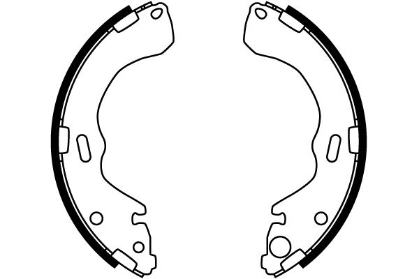 Bremsbackensatz