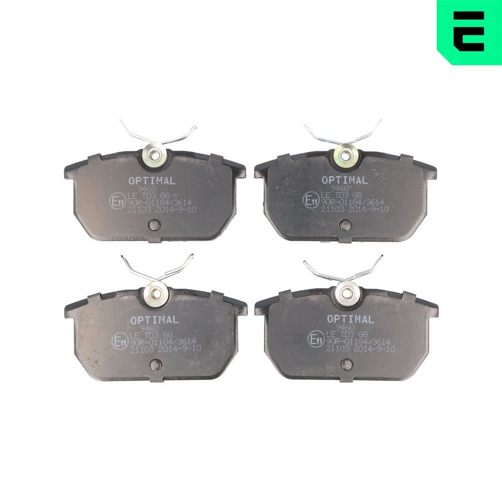 OPTIMAL BP-09460 - Bremsbelagsatz, Scheibenbremse