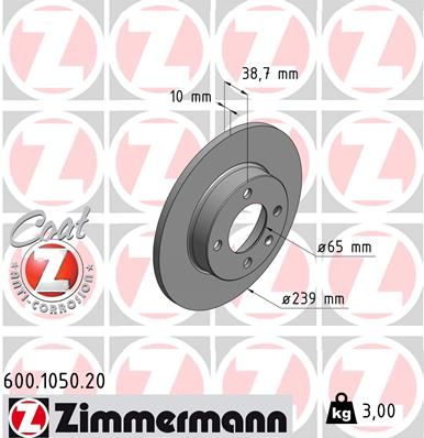 Brake Disc 600.1050.20