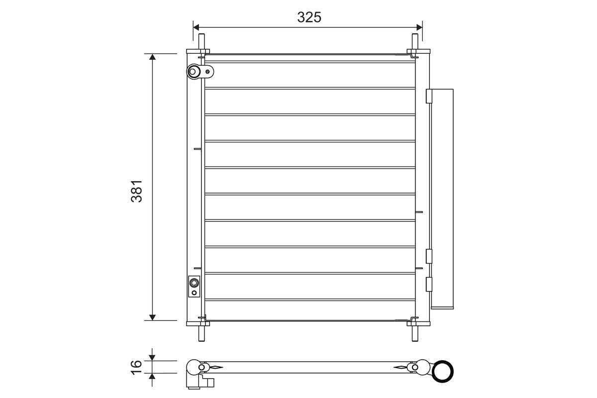 COND PSA C-ZERO, ION - MITSUBISHI I