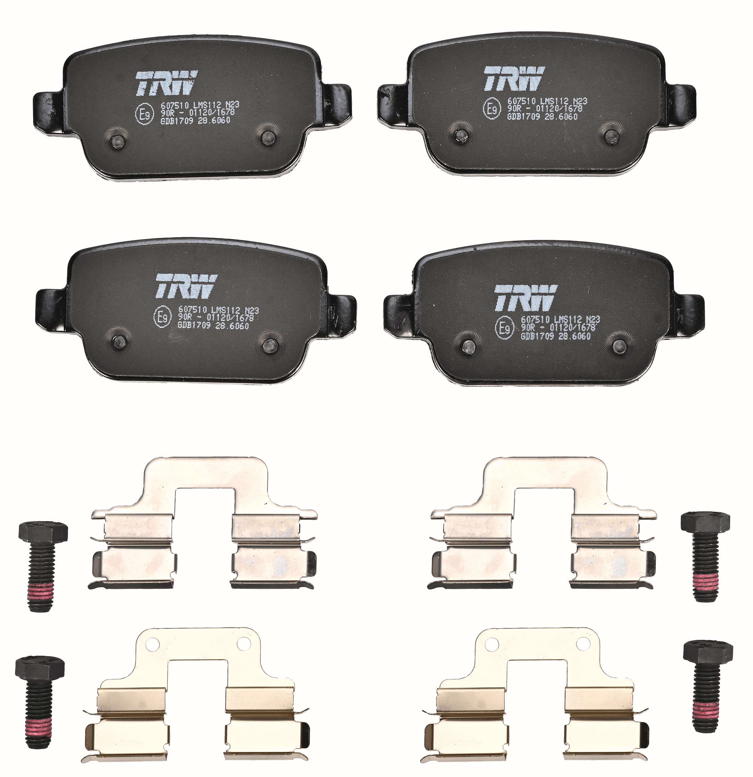 TRW DISC BRAKE PADS - TecDoc 2