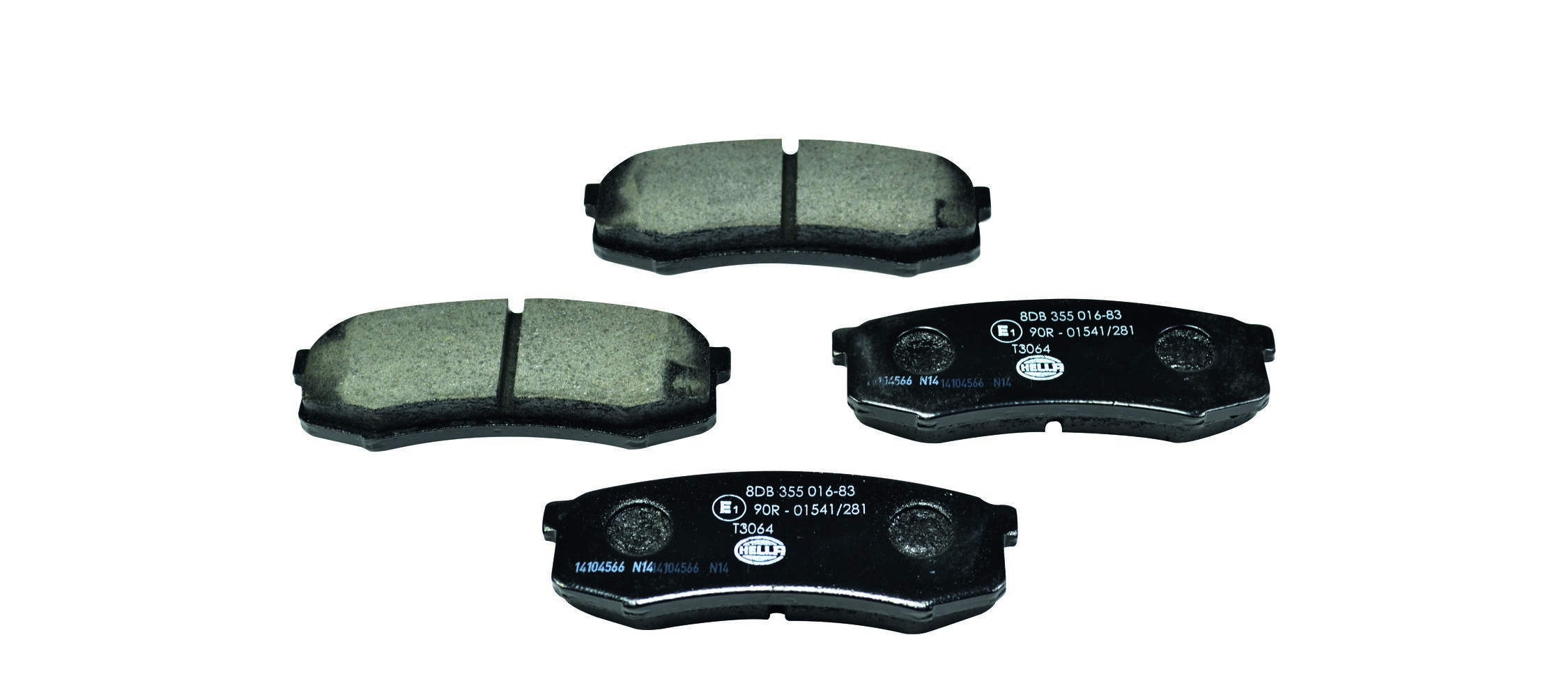 HELLA 8DB 355 016-831 - Bremsbelagsatz, Scheibenbremse