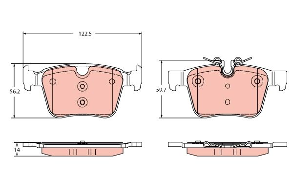 Brake Pad Set, disc brake GDB2351