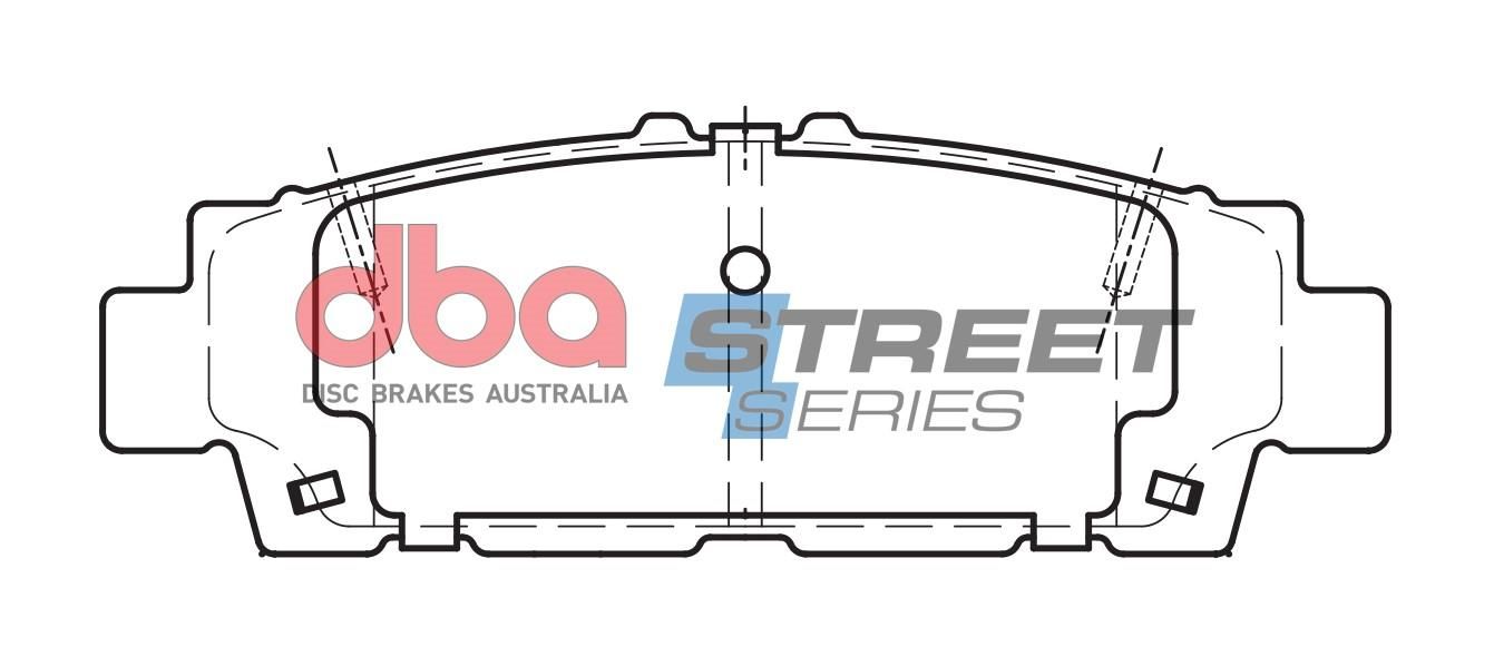 DBA SS STREET SERIES BRAKE PADS [ Lexus & Toyota 1989-93 R ](suits wear sensor DBAWS1173 ) - TecDoc Only