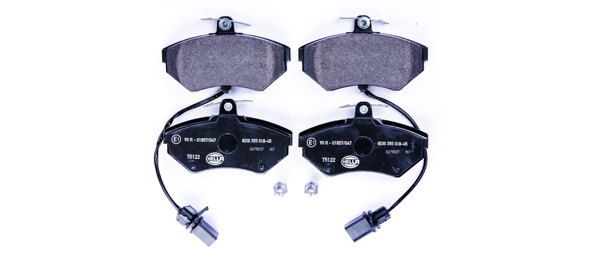 HELLA 8DB 355 018-451 - Bremsbelagsatz, Scheibenbremse
