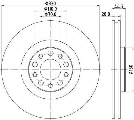 Brake Disc 8DD 355 134-801