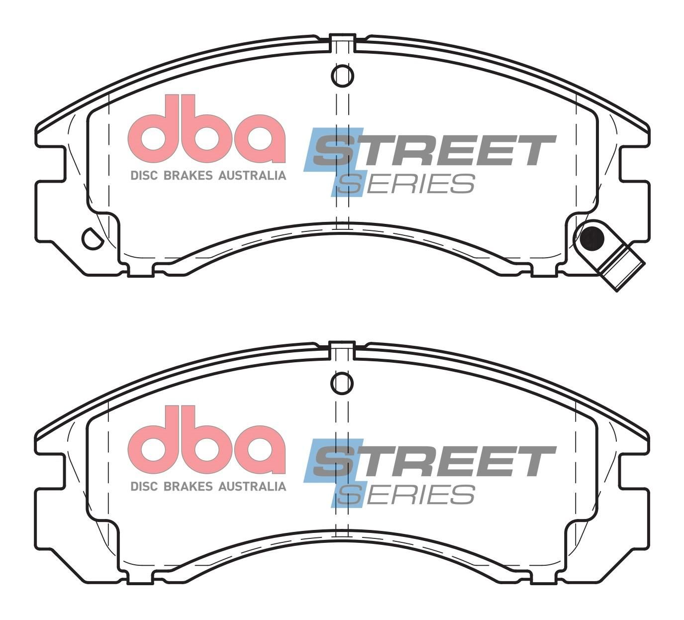 DBA SSEV STREET SERIES BRAKE PADS [ Mitsubishi Outlander ZJ & ZK Phev Hybrid 2014 - 2019 F ] - TecDoc Only